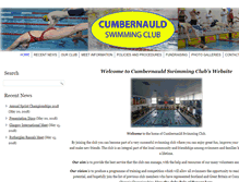 Tablet Screenshot of cumbernauldswim.org